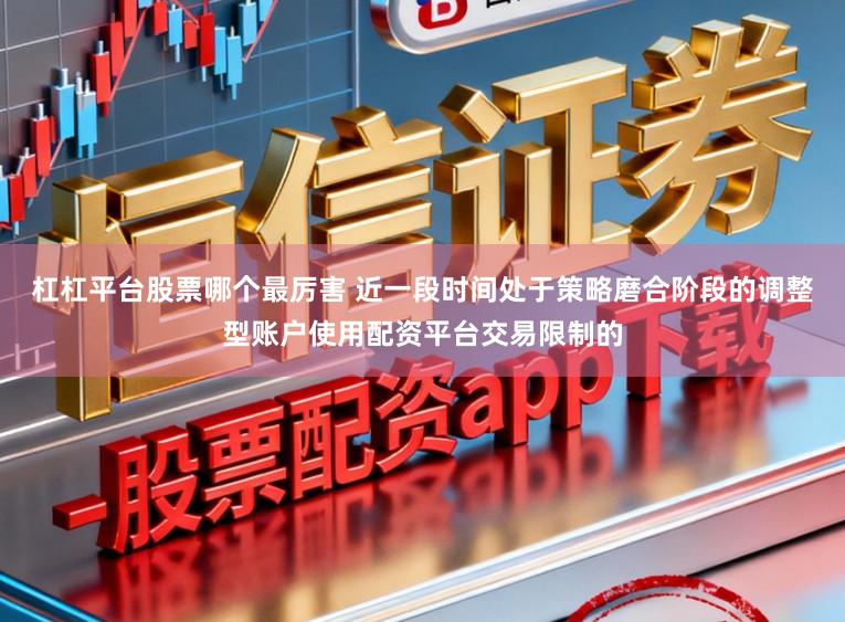 杠杠平台股票哪个最厉害 近一段时间处于策略磨合阶段的调整型账户使用配资平台交易限制的