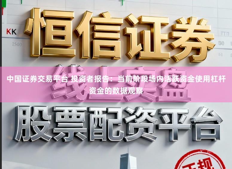 中国证券交易平台 投资者报告：当前阶段场内活跃资金使用杠杆资金的数据观察
